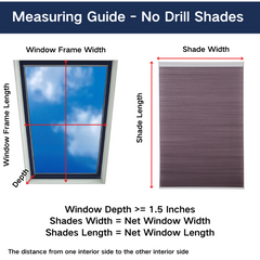 No Drill Cordless Day Night Cellular Shades